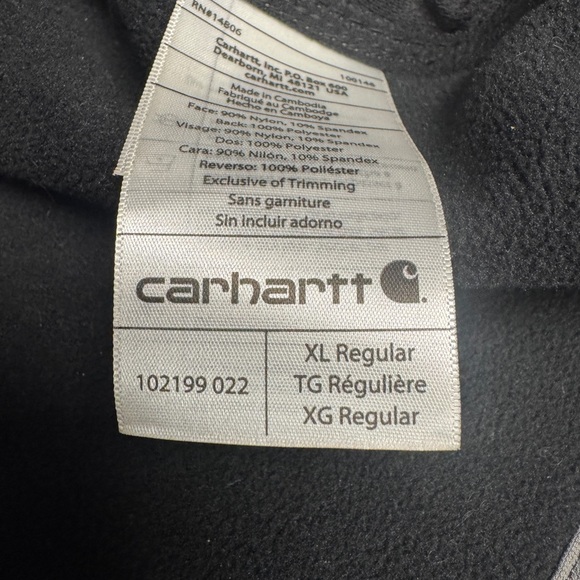 Carhartt Crowley Gray Softshell Jacket Size XL - Picture 7 of 9